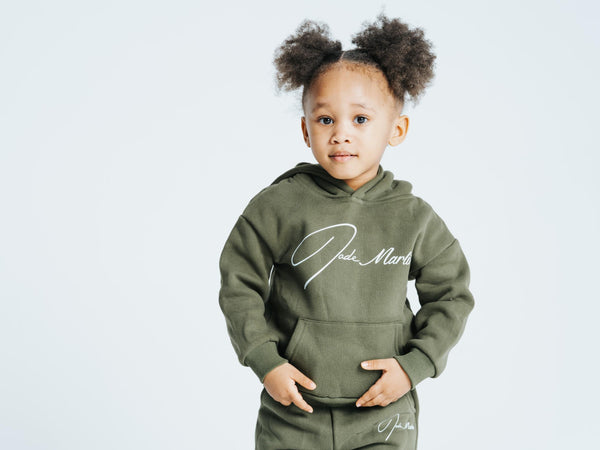 Jade Marlin Girls' Green Hoodie hover image